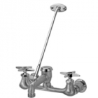 Zurn Z842M2-RC Sink Faucet  6in Vacuum Breaker Spout, Four-Arm Hles, Pail Hook, 3/4in Hose End  Brac